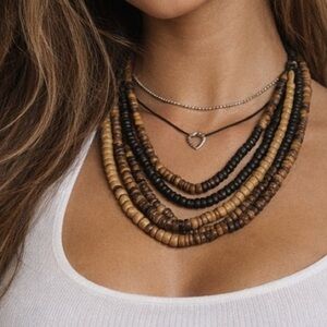 Y2K Multi-Strand Beaded Necklace | Boho Festival Vibes